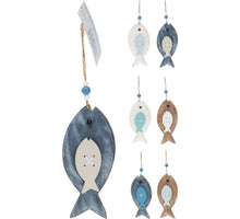 FISCH HANGDECO ''LEER'' 13.5x7x2.5CM 6 ASSORTION