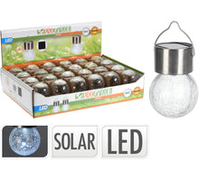 SOLAR GLAS GLÜHBIRNE LED D6 H9/12CM WARMWEISS