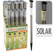 SOLARLAMPE GARTENLAMPE EDELSTAHL D4 H70CM WARMWEISS