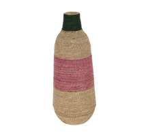 Vase seagrass / bamboo 22x22x55cm Mixed colors