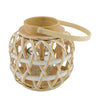 Lantern poplar chip wood with glass 18x18x18cm FSC 100% Natu