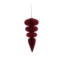 Hanger paper with glitter 15x15x38cm FSC mix 100% Burgundy