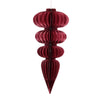 Hanger paper with glitter 32x32x77cm FSC mix 100% Burgundy