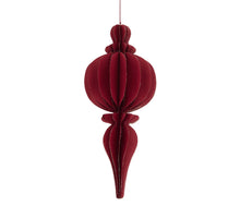 Hanger paper with glitter Burgundy 15x15x38cm FSC mix 100%