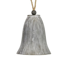 Bell fir wood with hanger 13.5x13.5x15cm FSC 100% Grey-wash