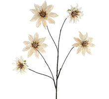Dahlia Spray 111cm Beige