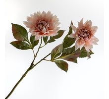 Dahlia Spray x2 Peach 100cm