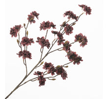 Cherry Blossom Spray Burgundy 95cm