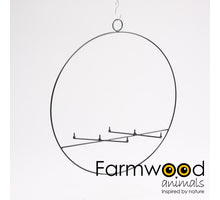 RING 3MM HÄNGEND 40 CM SCHWARZ 6X SCHRAUBE