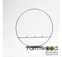 RING 3MM STEHEND 40 CM SCHWARZ 3X SCHRAUBE