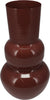 VAAS ZINK D16 H30CM TERRA SHINY