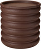 OPBERGTON ''CROCK'' METAAL BRUIN D33 H33,5CM
