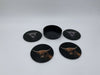 Set mit 4 Glasuntersetzern Ø10cm Buffalo Schwarz/Braun