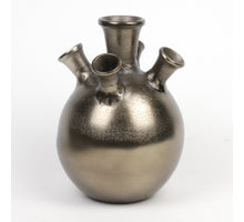 Ausgießer Vase Aluminium Antik Nickel 28cm