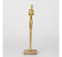 Figur Aluminium Gold H:38cm