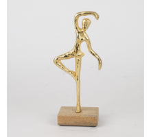 Figur Aluminium Gold H:26cm