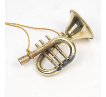 Hängende Trompete aus Messing 10cm