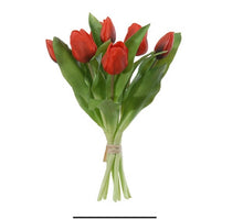 Real Touch Tulpe Bündel x7 L30cm Rot