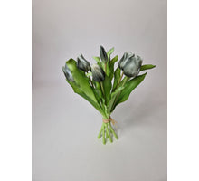 Real Touch Tulpe Bundle x7 L30cm Schwarz