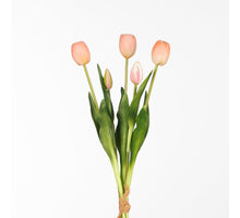 Real Touch Tulip Bundle x5 L43cm Hellrosa