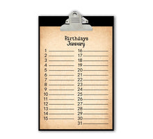 Kalender Metall 18x25cm