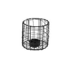 Teelichthalter Metall Ø9x9cm Schwarz