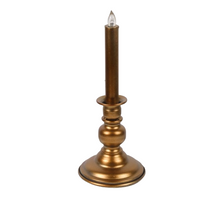 Candleholder LED  Ø11x27,5cm Gold