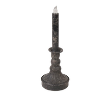 Candleholder LED  Ø9,5x28cm Antique Black
