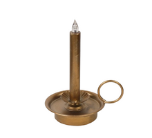 Candleholder LED  Ø12,5x21cm Gold