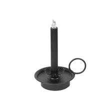 Candleholder LED  Ø12,5x21cm Black Matte