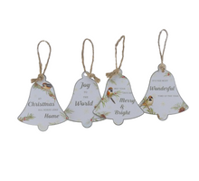 Weihnachtsbaum-Anhänger aus Metall, H11cm, 4er-Set