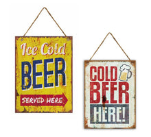 Wall Hanger 30x40cm Metal Cold Beer Mix/2