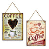 Wandhänger 30x40cm Metall Kaffeemischung/2