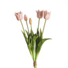 Real Touch Tulpenbund x5 L45cm Hellrosa