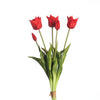 Real Touch Tulpenbund x5 L45cm Rot