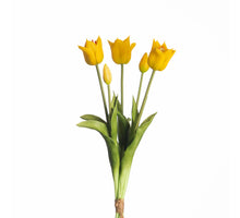 Real Touch Tulpenbund x5 L45cm Gelb