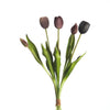 Real Touch Tulpenbund x5 L40cm Mix Mauve