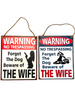 Wall Hanger Metal Warning Mix/2 30x40cm