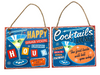 Wall Hanger Mtl Happy Hour Mix/2 30x30cm