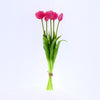 Real Touch Tulpe 'Peony' Bund x5 L43cm d.pink