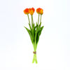 Real Touch Tulpe 'Peony' Bund x5 L43cm orange