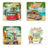 Wall Hanger Tin 20x20cm Beach Mix/4