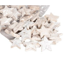 Kokosnuss-Stern 5cm gefrostet weiß 50Stk