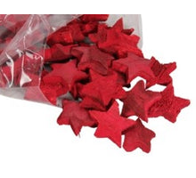 Kokosnuss-Stern 5cm rot 50Stk