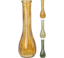 FLASCHE VASE GLAS WALDLAND D7 H21CM 3 FARBEN SORTIERT