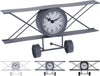 UHR FLUGZEUGMODELL METALL 30X9X15CM 3 FARBLICH SORTIERT