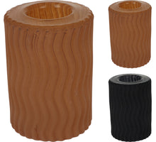 GLAS-KERZENHALTER D5 H7CM 2 FARBEN SORTIERT