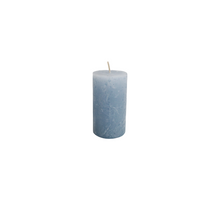 Kerze rustikal 110/60mm eisblau