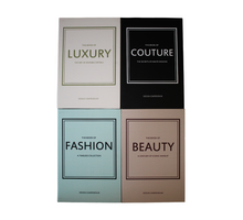 Books fashion 30x21x7cm 4 assortie