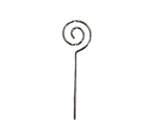 Metallstab silberfarben 8 cm, Schachtel mit 100 Stück.